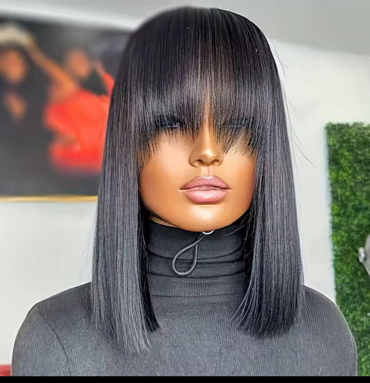 STRAIGHT BOB HUMAN HAIR GLUELESS