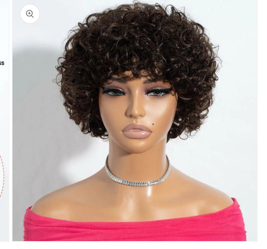 Pixie Short Curly wig